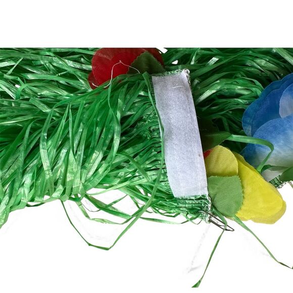 Tropical Hawaiian Luau Party Table Skirt with Hibiscus Flowers and Flip Flops! - Picture 6 of 7